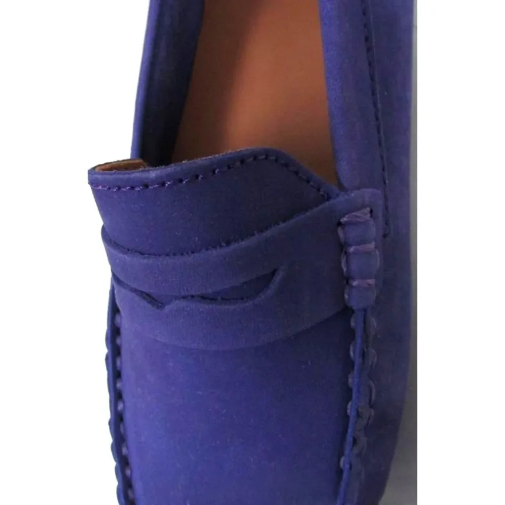 New in Box Charleston Shoe Co Kid's Tradd Purple Penny Loafers Size 2